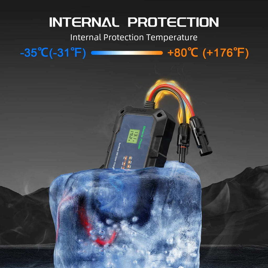 Innospo 30A 12V-24V PWM solar charge controller - product image 8