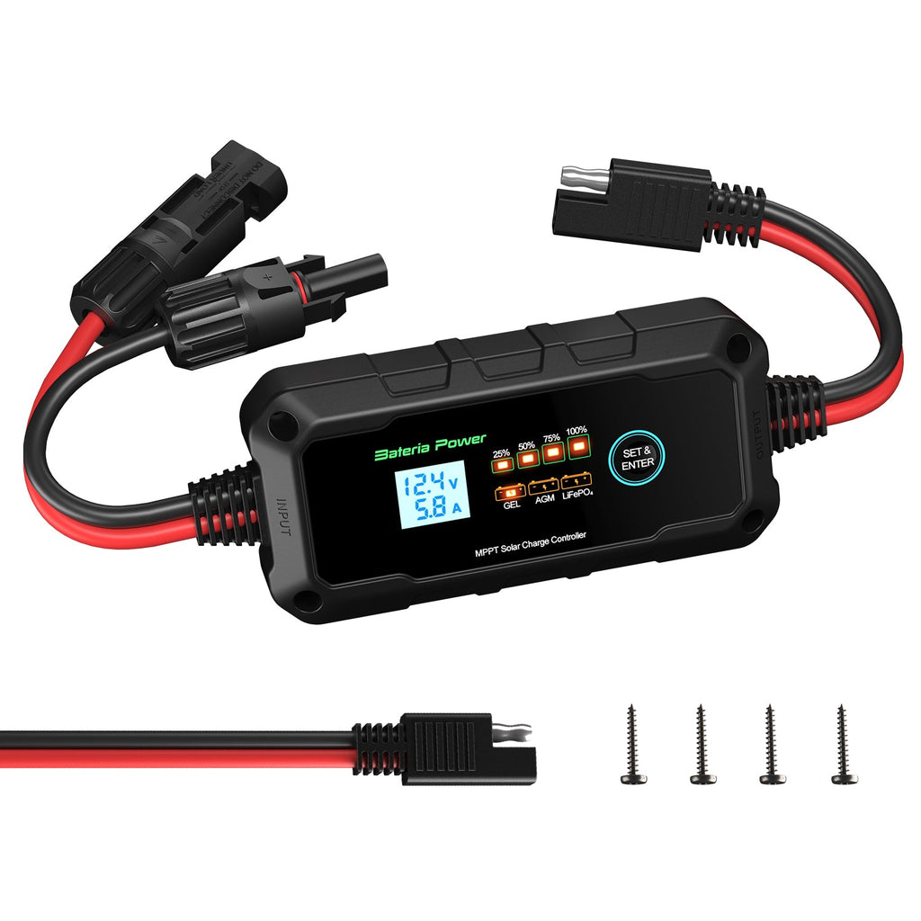 Innospo 10A 12V MPPT solar charge controller