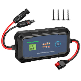 Innospo 30A 12V-24V PWM solar charge controller