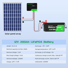 Load image into Gallery viewer, Innospo 12V 200Ah LiFePO4 marine battery - product image 4