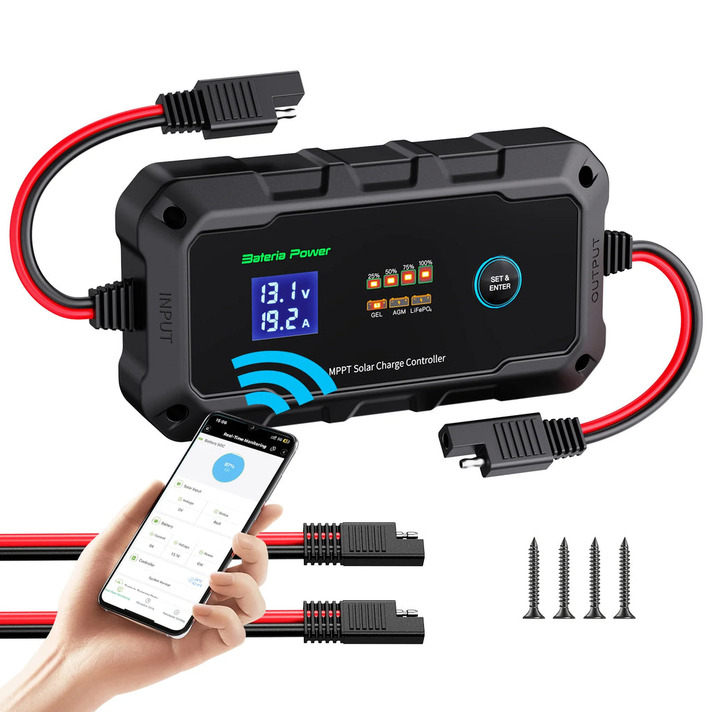 Innospo 10A 20A smart MPPT solar charge controller with Bluetooth app - product image 10