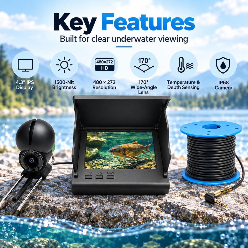 4.3" Underwater Fishing Camera