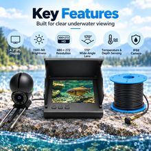 Load image into Gallery viewer, 4.3" Underwater Fishing Camera
