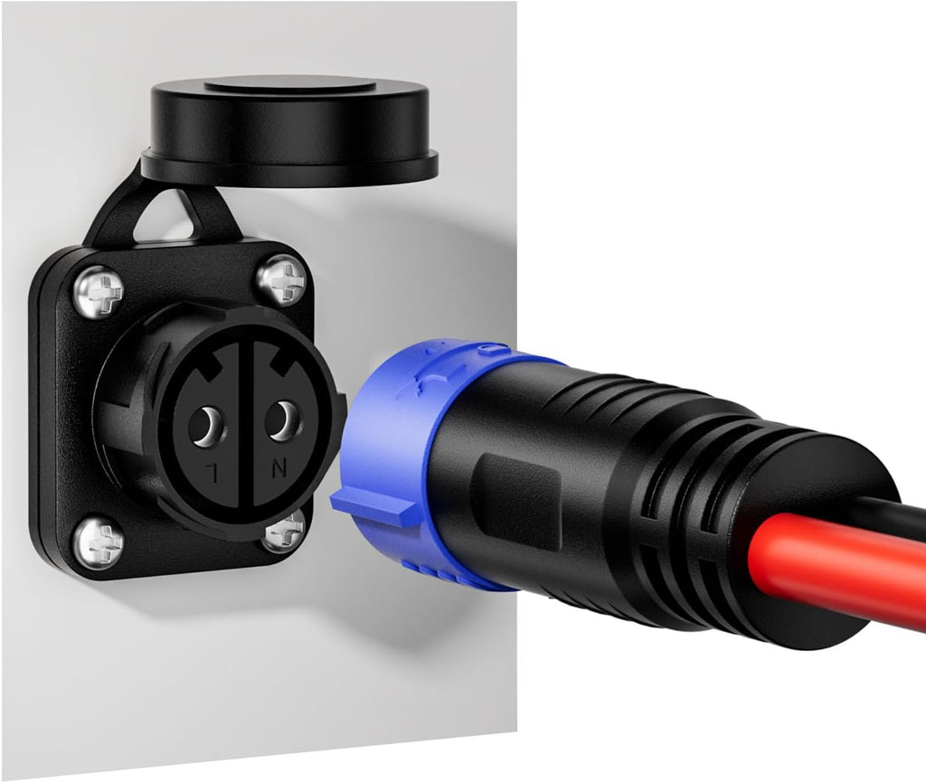Innospo 50A straight trolling motor plug and receptacle