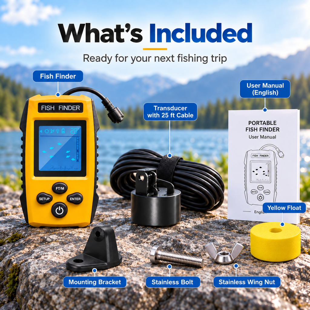 Portable Handheld Sonar Fish Finder
