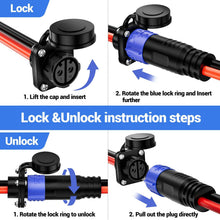Load image into Gallery viewer, Innospo 50A straight trolling motor plug and receptacle - product image 3